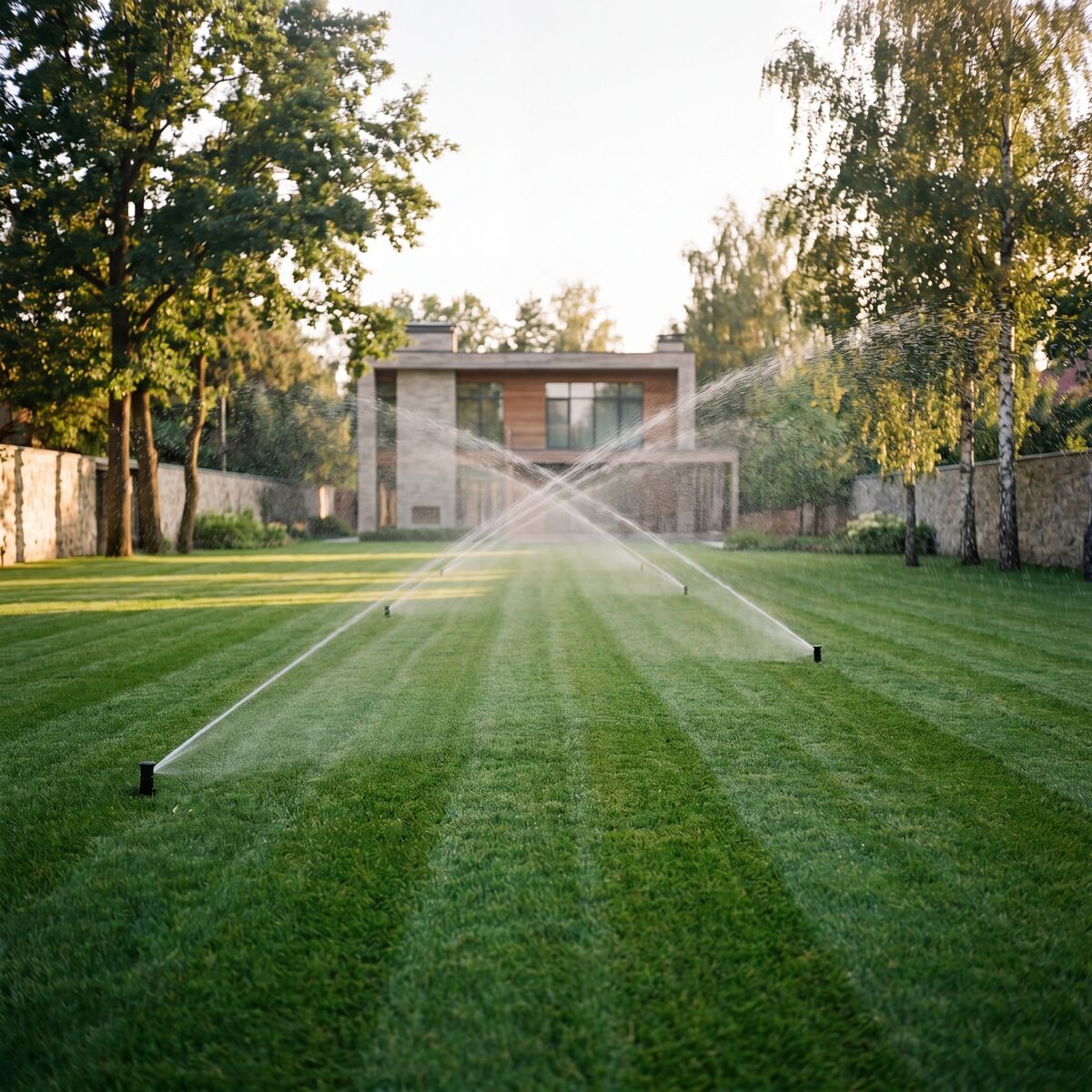 Смонтированная система автополива